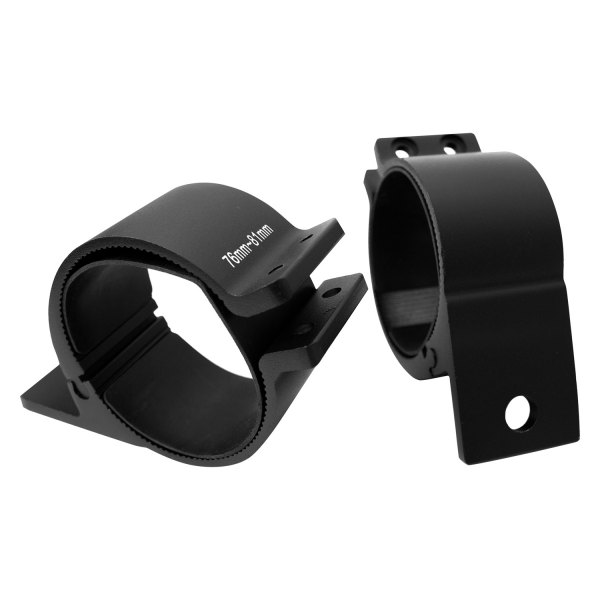 Race Sport® - 3"-3.2"(76-81mm) Clamp Tubular Light Mounts with Rubber Gasket