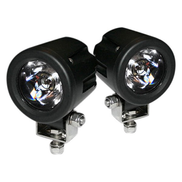 Recon® - High Intensity High Power 2" 2x10W Round Chrome Housing Driving Beam LED Lights