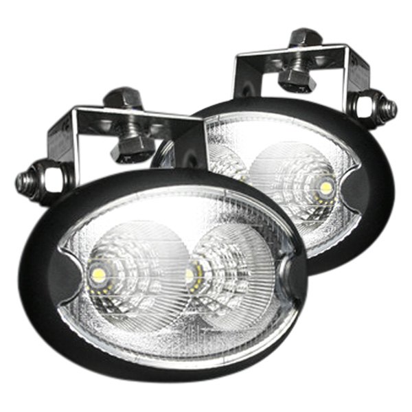 Recon® - High Intensity 2" 2x10W Oval Chrome Housing Driving Beam LED Lights