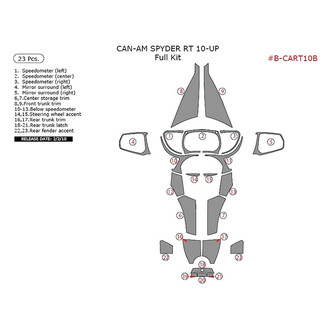 Remin® - African Zebra Wood Full Dash Kit (23 Pcs)