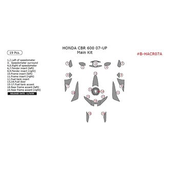 Remin® - African Zebra Wood Main Dash Kit (19 Pcs)