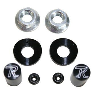 Ride Engineering® - Black Valve Cap and Rim Lock Spacer Kit