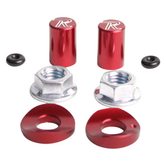 Ride Engineering® - Red Valve Cap and Rim Lock Spacer Kit
