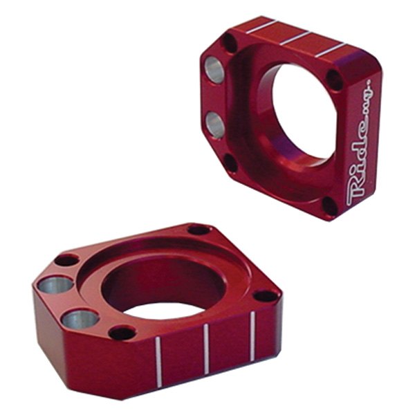 Ride Engineering® - Anodized Red Billet Axle Blocks