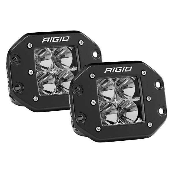 Rigid Industries® - D-Series Pro Flush Mount 3" 2x30W Flood Beam LED Lights