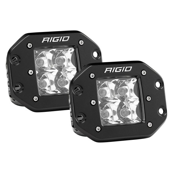 Rigid Industries® - D-Series Pro Flush Mount 3" 2x30W Spot Beam LED Lights