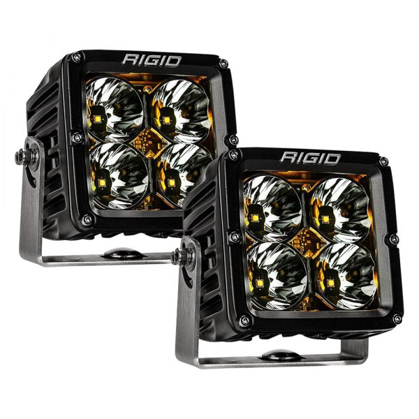 Rigid Industries® - Radiance Pod XL Series 4" 2x50W Broad Spot Beam LED Pod Lights with Amber Backlight