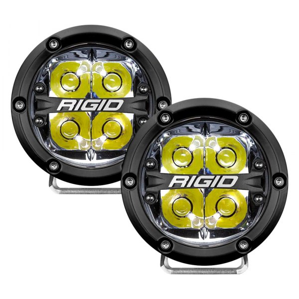 Rigid Industries® - 360-Series 4" Round Spot Beam LED Lights with White Backlight
