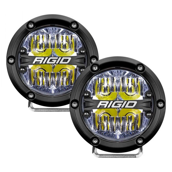 Rigid Industries® - 360-Series 4" Round Driving Beam LED Lights with White Backlight
