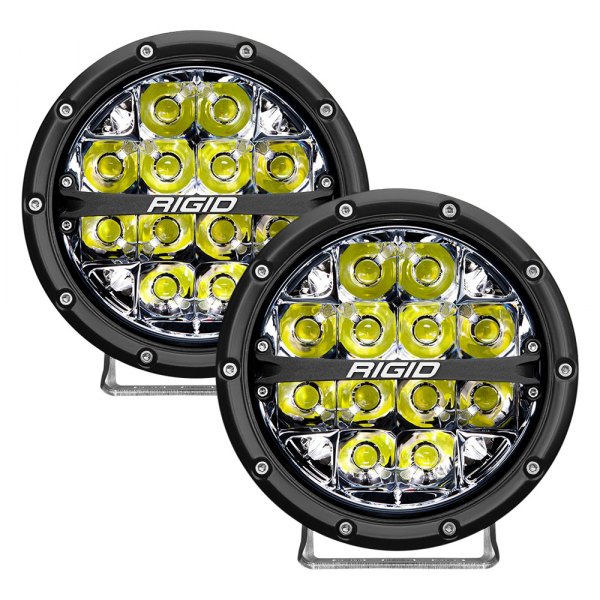 Rigid Industries® - 360-Series 6" Round Spot Beam LED Lights with White Backlight