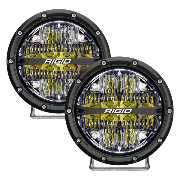 Rigid Industries® - 360-Series 6" Round Driving Beam LED Lights with White Backlight