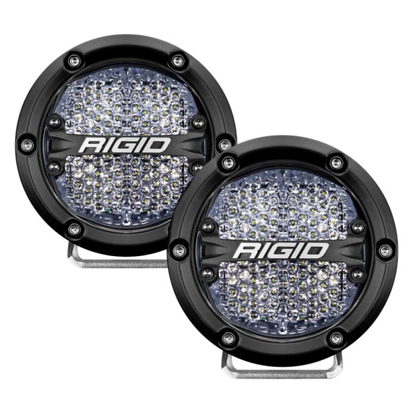 Rigid Industries® - 360-Series 4" Round Diffused Beam LED Lights with White Backlight