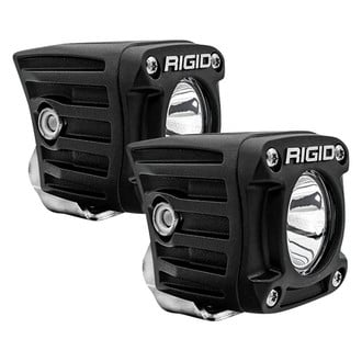 Rigid Industries® - Revolve Series 2.3" 2x22W Cube Broad Spot Beam LED Lights, With Amber Backlight
