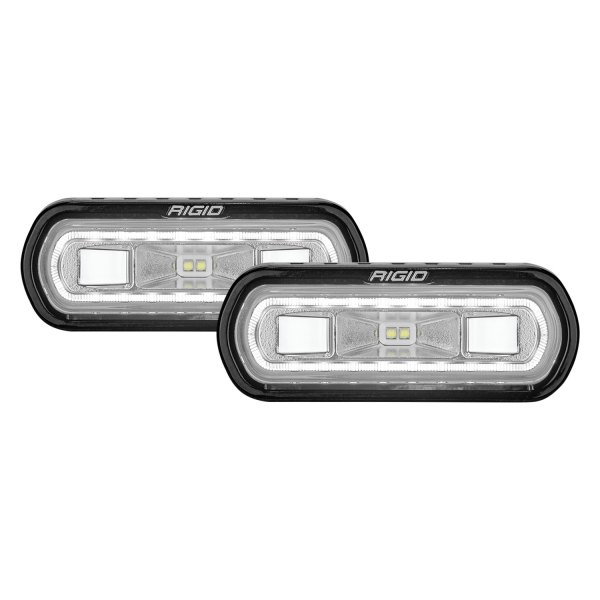 Rigid Industries® - SR-L Series 4.5"x1.5" 2x14W Wide Driving Beam LED Lights with White Halo