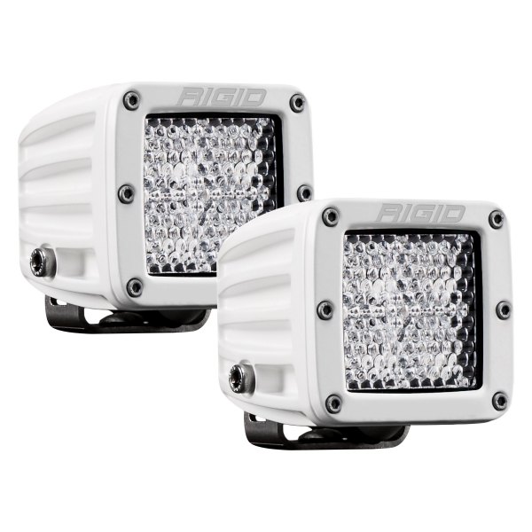 Rigid Industries® - D-Series Pro 3" 2x30W White Housing Flood Diffused Beam LED Lights