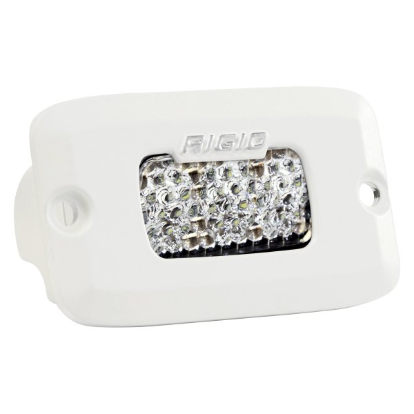 Rigid Industries® - SR-M Series Pro Flush Mount 2"x5" 16W White Housing Flood Diffused Beam LED Light