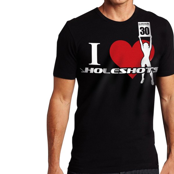 Risk Racing® - I "Heart" Holeshots T-Shirt (Small)