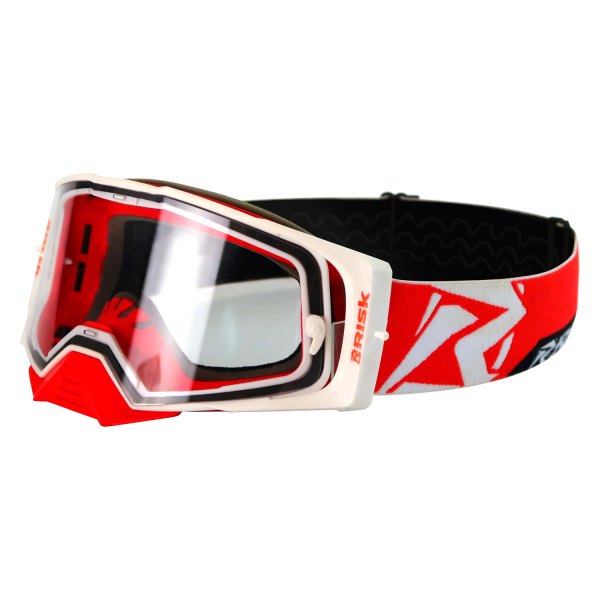 Risk Racing® - J.A.C. V2 MX Goggles (White/Red)