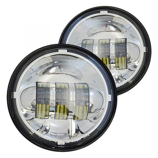 Rivco® - SAE/DOT 4.5" 2x30W Round Driving Beam LED Lights