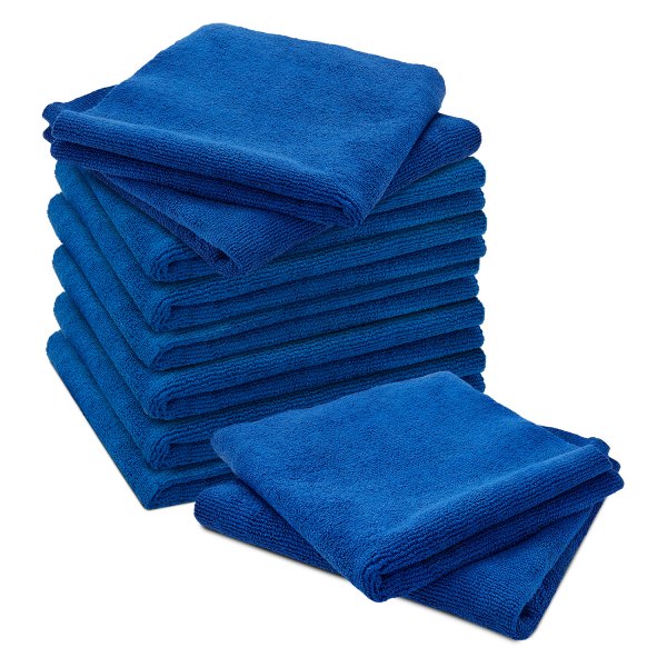 Rixxu™ - 10 Pieces 16" x 16" All Purpose Blue Microfiber Towel