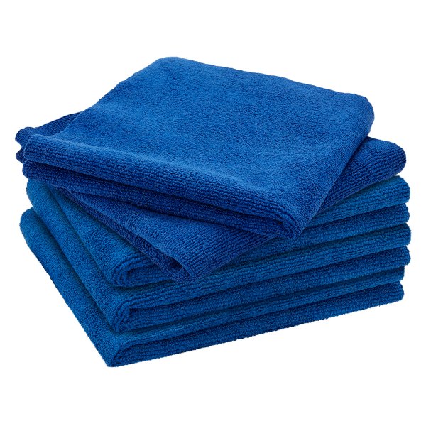 Image may not reflect your exact product!Rixxu™ - Microfiber Blue All Purpose Towels, 5 Pieces