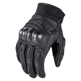 Rixxu™ - Large Black Carbon Series Leather Gloves