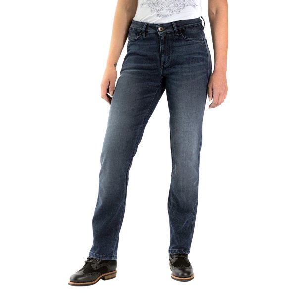 Rokker® - Rokkertech Mid Waisted Straight Women's Jeans (26 x 32, Blue)