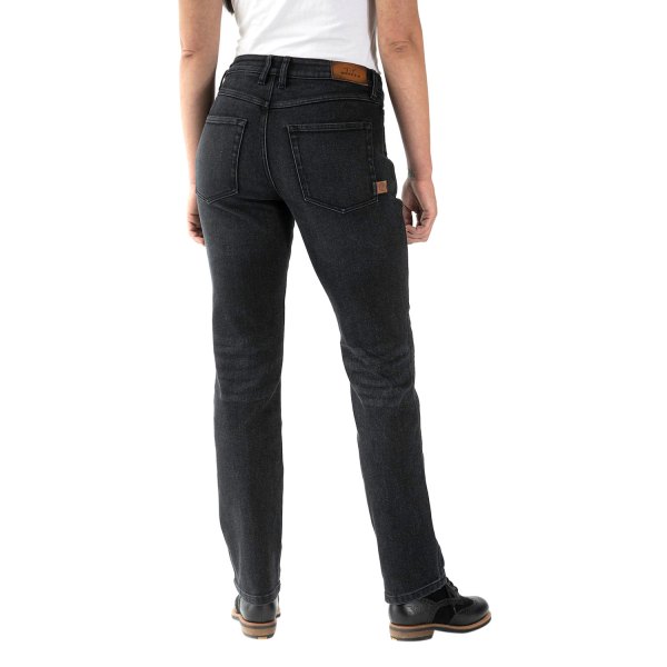 Rokker® - Rokkertech Mid Waisted Straight Women's Jeans (26 x 32, Black)