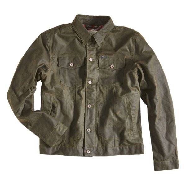 Rokker® - Waxed Cotton Men's Jacket (Medium, Racing Green)