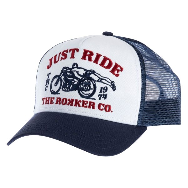 Rokker® - TRC Just Ride Trucker Hat (Red/White/Blue)