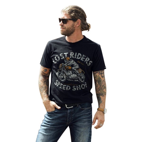 Rokker® - Lost Riders T-Shirt (Medium, Black)