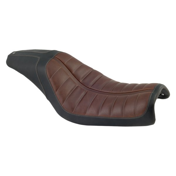 Roland Sands Design® - Enzo Black/Brown 2-Up Seat