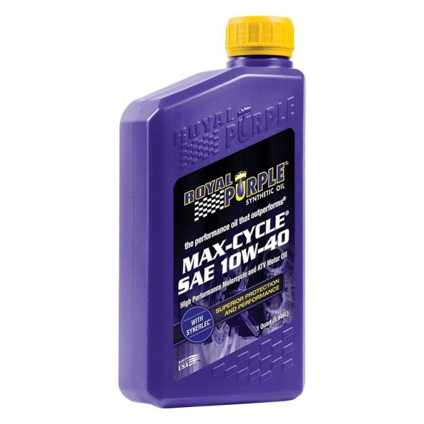 Royal Purple® - Max-Cycle™ SAE 10W-40 Synthetic High Performance Motorcycle Engine Oil, 1 Quart
