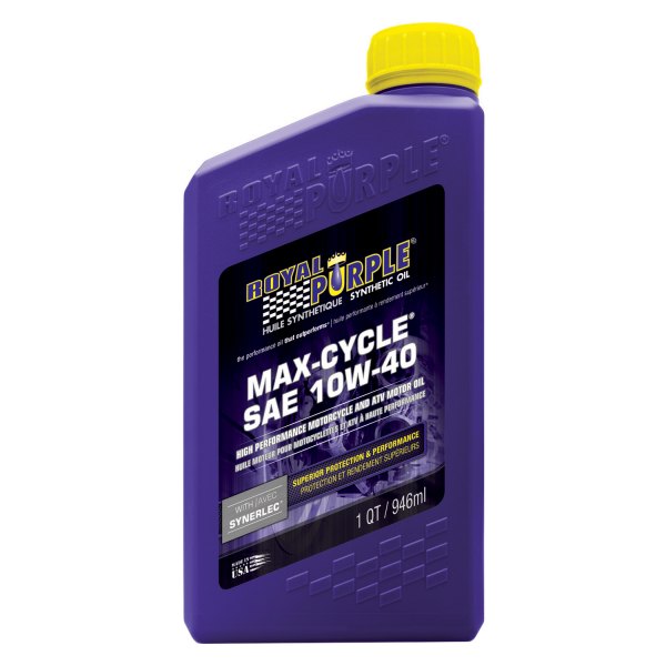 Royal Purple® - Max-Cycle™ SAE 10W-40 Synthetic High Performance Motorcycle Engine Oil, 1 Quart