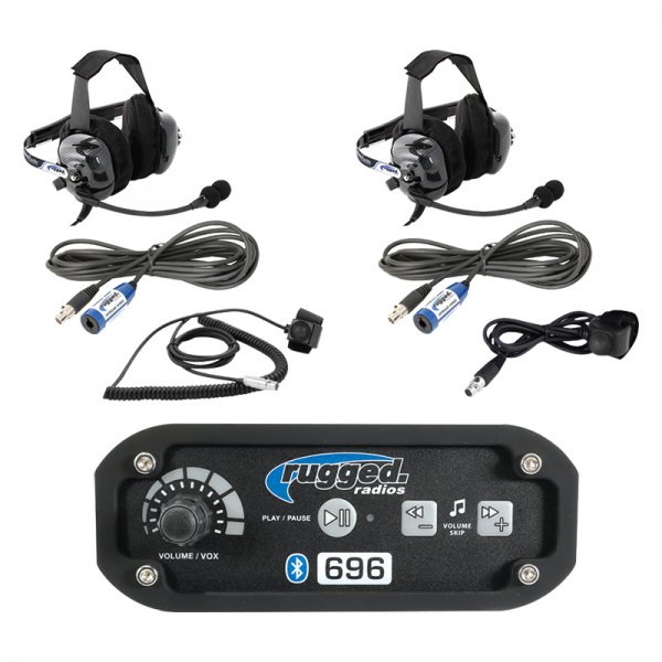 Rugged Radios® - 2 Places RRP696 Intercom™ Communication System With Behind the Head Ultimate Headsets