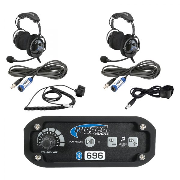 Rugged Radios® - 2 Places RRP696 Intercom™ Communication System With Over the Head Ultimate Headsets