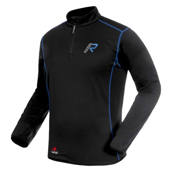 Rukka® - Kim Fleece Shirt (Large, Black/Blue)