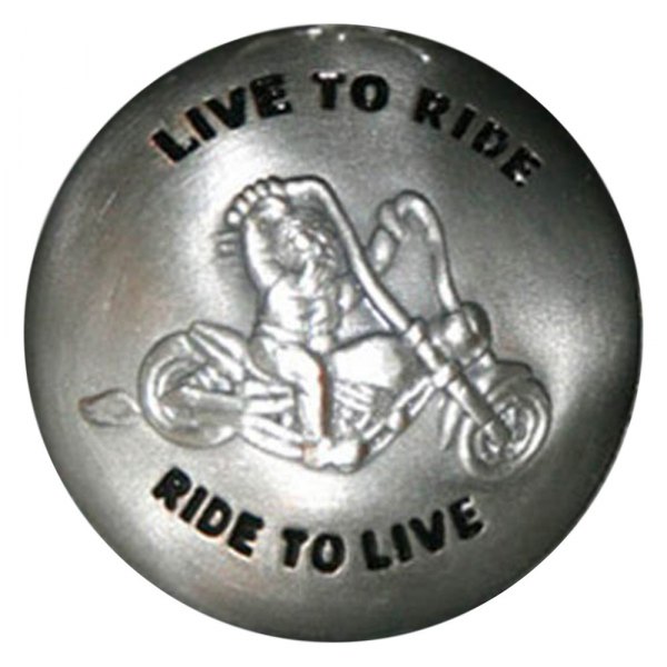 Ryder Clips® - 1.18" Live To Ride-Ride To Live Zinc Alloy Ryder Bell Clips