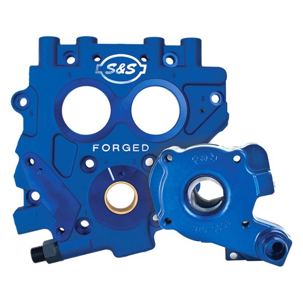 S&S Cycle® - Forged Aluminum Oil Pump and Camshaft Plate Kit
