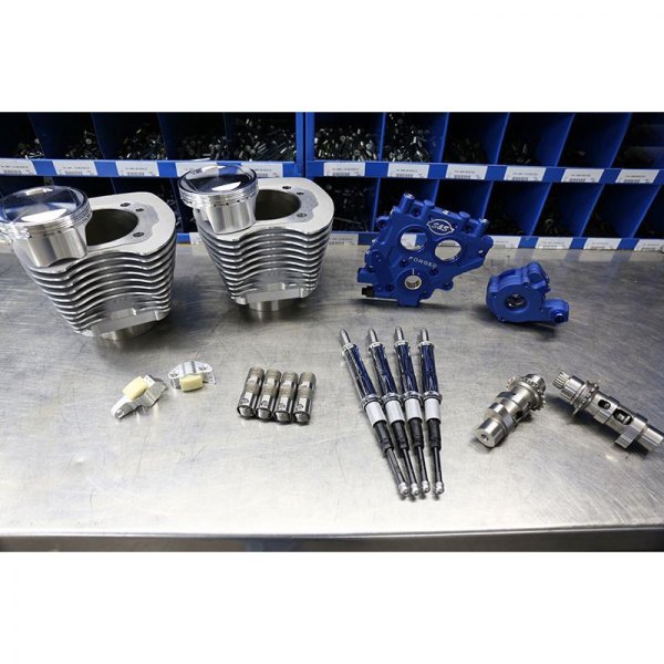 S&S Cycle® - 585 Easy Start® Chain Drive Cams 100" Power Package Big Bore Kit