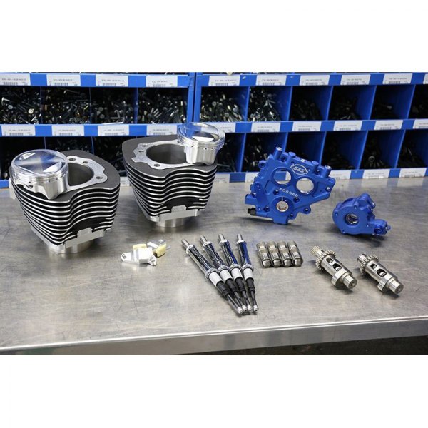 S&S Cycle® - 585 Easy Start® Chain Drive Cams 100" Power Package Big Bore Kit