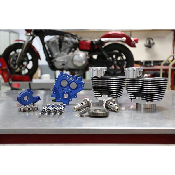 S&S Cycle® - 585 Easy Start® Gear Drive Cams 100" Power Package Big Bore Kit