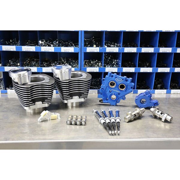 S&S Cycle® - 585 Easy Start® Chain Drive Cams 110" Power Package Big Bore Kit
