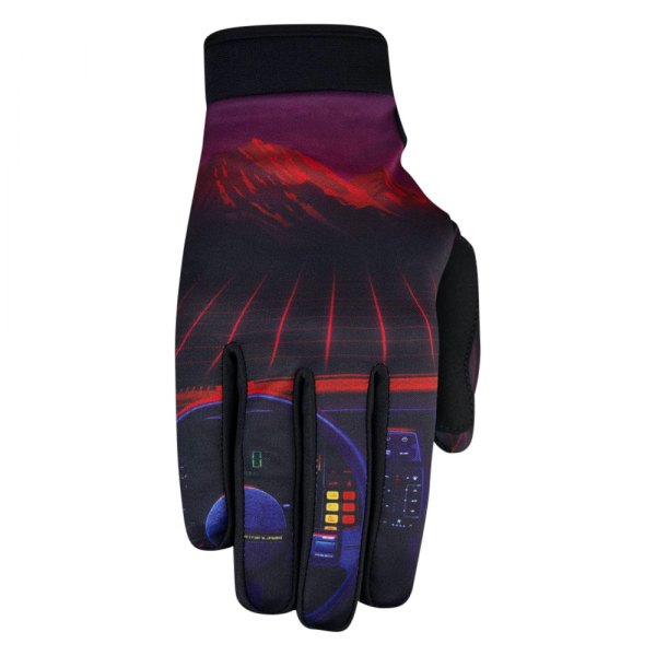 Saints of Speed® - Night Riders Men's Gloves (Large, Black/Red)