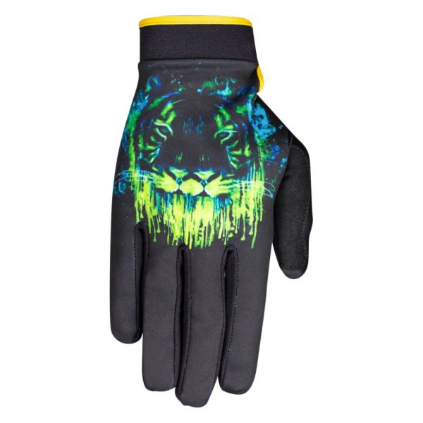 Saints of Speed® - Radioactive Men's Gloves (Large, Yellow/Black)