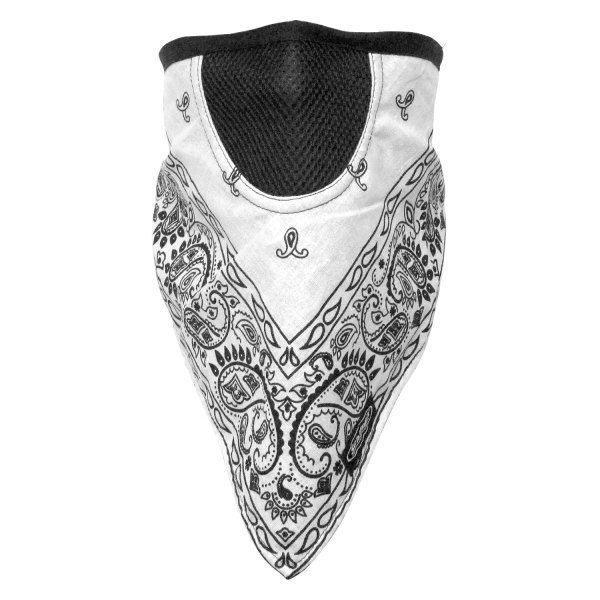 Schampa® - FaceFit Paisley Face Mask (White Paisly)