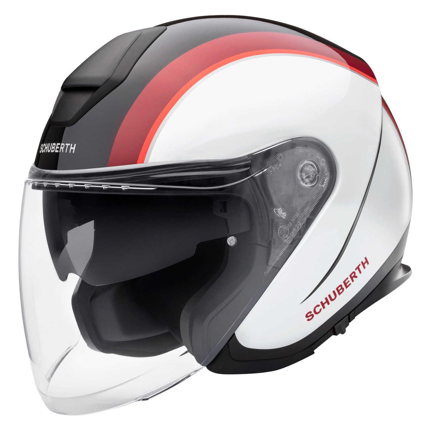 beslag Triumferende ske Schuberth® 4759155360 - M1 Pro Outline Medium Red Open Face Helmet -  MOTORCYCLEiD.com