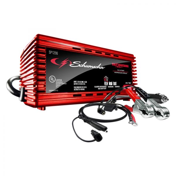 Schumacher® - 6V/12V 2 Charging Amps Stationary Fully Automatic Battery Charger and Maintainer