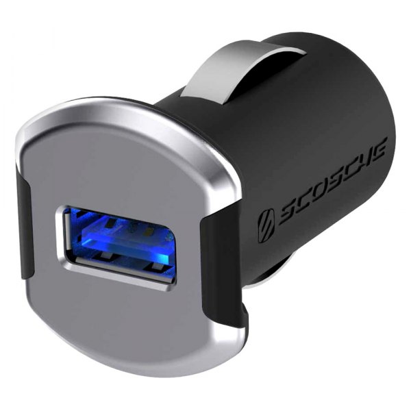 Scosche® - 12w Space Gray USB Charger with Illuminated USB Port