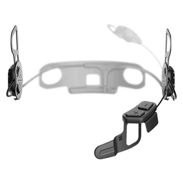 Sena® - White SMH-10U Bluetooth™ Communication System with Handlebar Remote for Shoei GT-Air Helmet